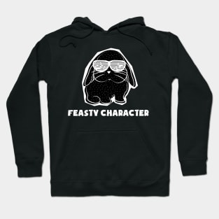 Feaster character Bunny with glasses Hoodie